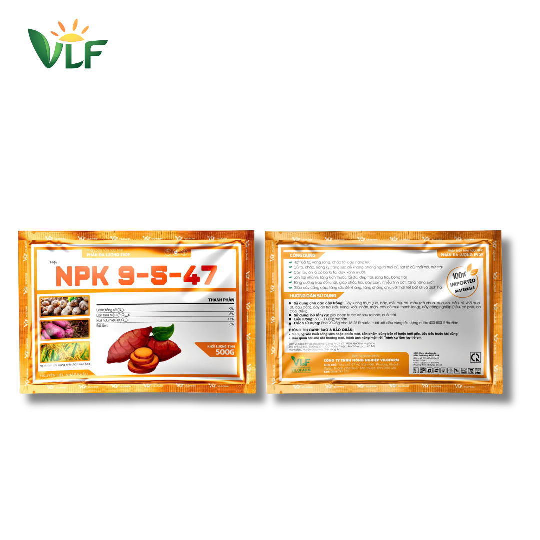 CAM NPK 9-5-47 – Giải Pháp Nuôi Củ, Nuôi Trái Giai Đoạn Cuối - Ảnh 1