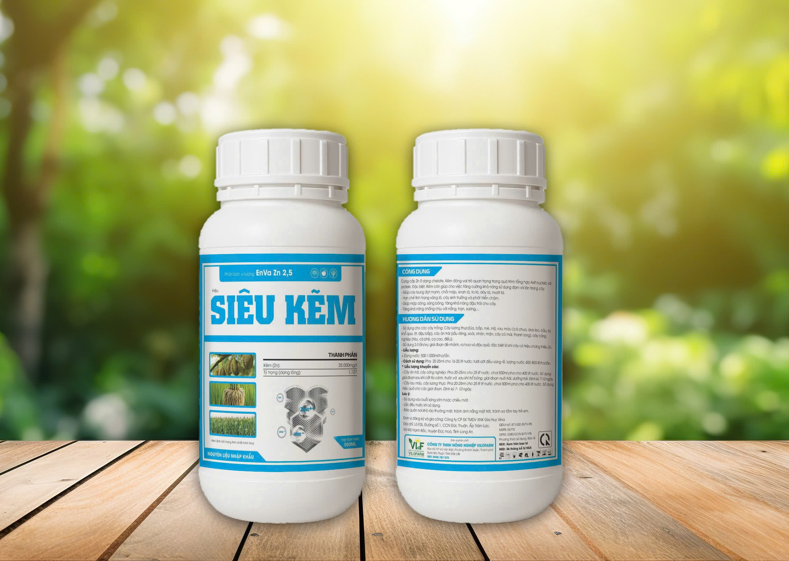 siêu kẽm chai 500ml Phân bón lá siêu kẽm